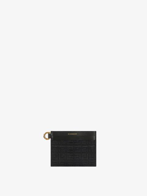 Givenchy 4G CARD HOLDER IN 4G EMBROIDERED CANVAS