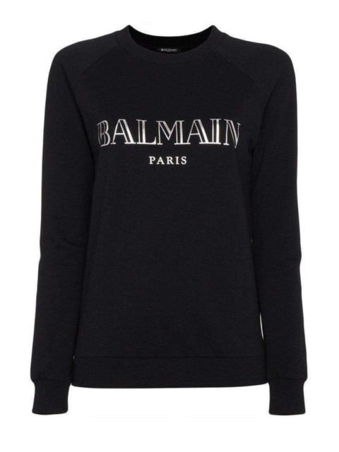 Crewneck Silver Logo Sweater