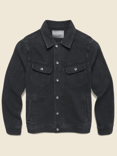 TAYLOR STITCH Long Haul Jacket - Black Indigo Waffle