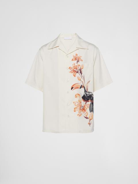 Prada Short-sleeved silk shirt