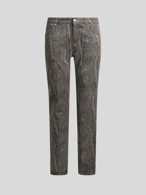 Etro REGULAR-FIT COTTON DENIM JEANS WITH ARNICA MOTIF