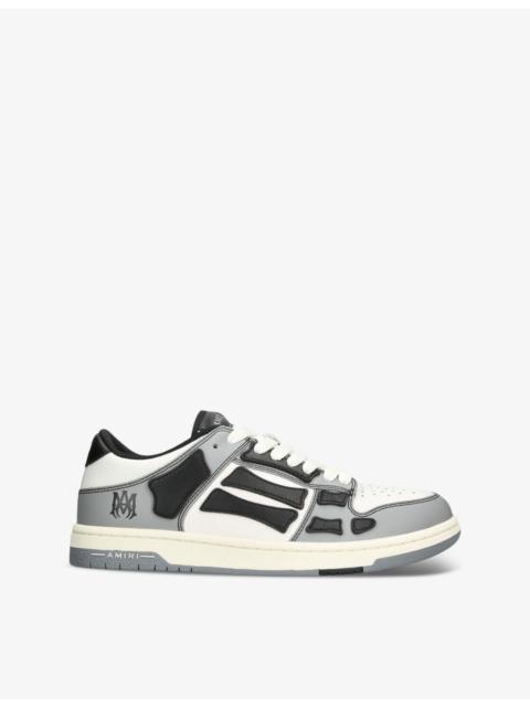 AMIRI Varsity Skel panelled leather low-top trainers