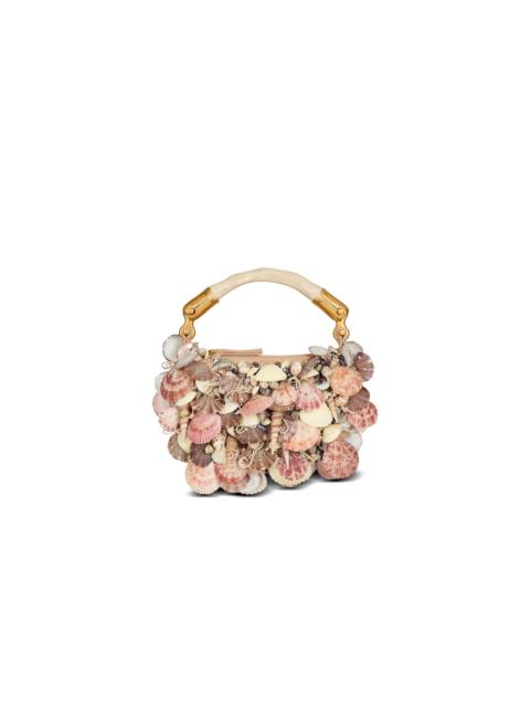 Balmain Ébène Mini bag with embroidered shells
