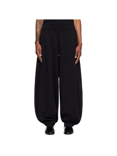 LU'U DAN Black Baggy Bontan Sweatpants