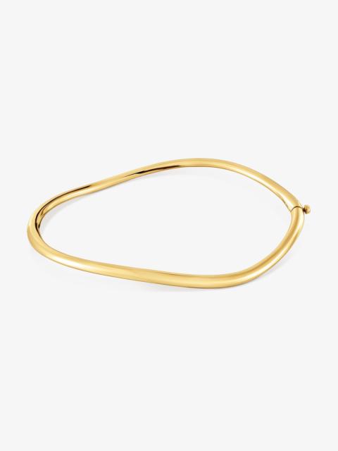TOUS 18K solid gold gradient bangle New Hav