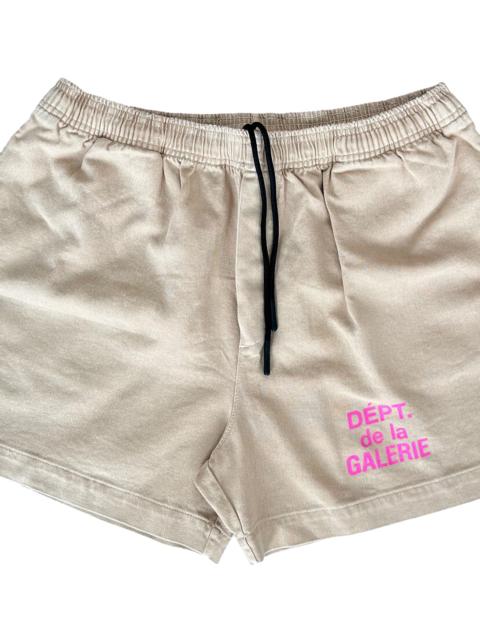 GALLERY DEPT. French Logo Zuma Shorts "Cream & Pink" GD233