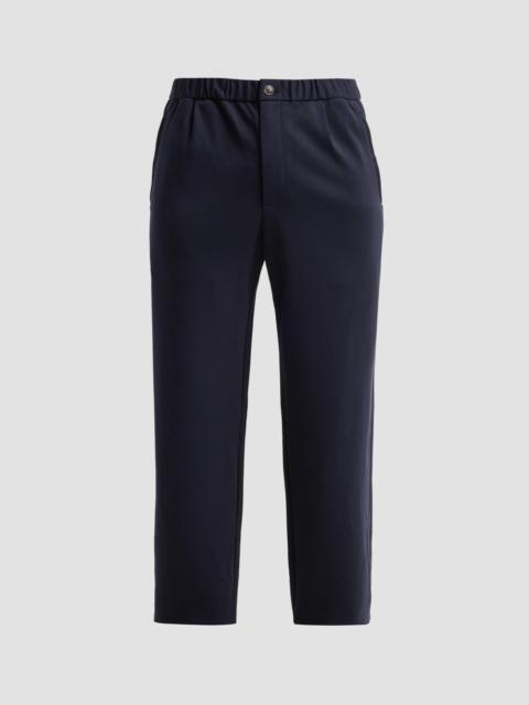 EMPORIO ARMANI Men's Pleated Straight Pants - Solid Blue Navy