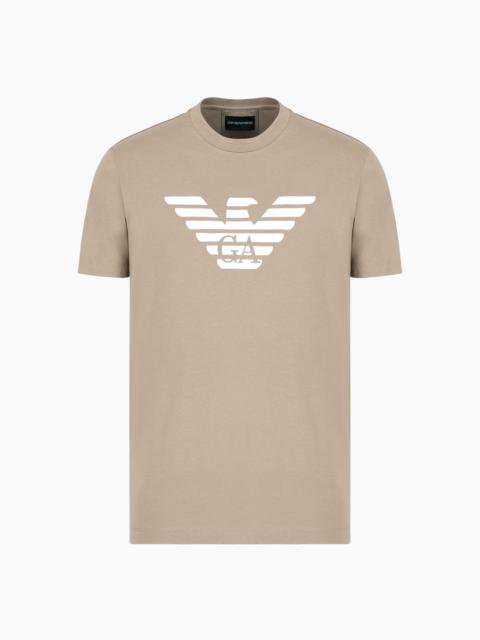 EMPORIO ARMANI PIMA-JERSEY T-SHIRT WITH LOGO PRINT