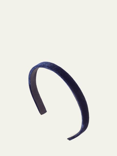 Jennifer Behr Lacey Velvet Silk Skinny Headband