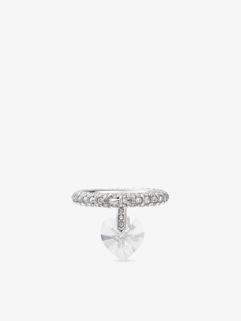 JIMMY CHOO Heart Ring
Silver-Finish Heart Ring with Crystals