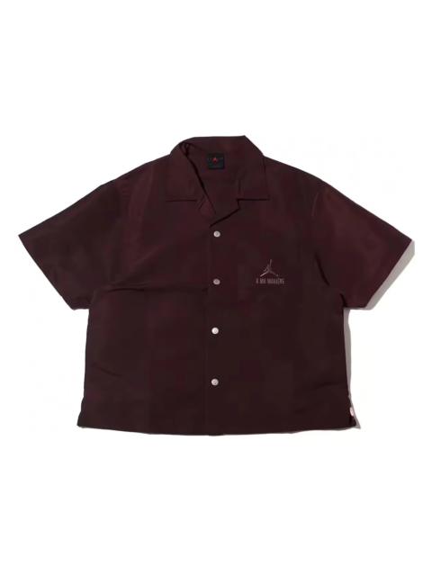 Jordan Jordan x A Ma Maniere Warm Up Shirt Mahogany