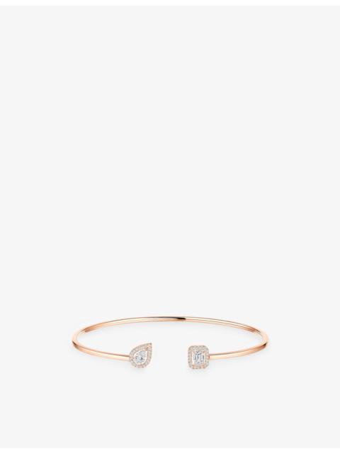 MESSIKA My Twin 18ct Gold And 0.35ct Diamond Flexi Bangle