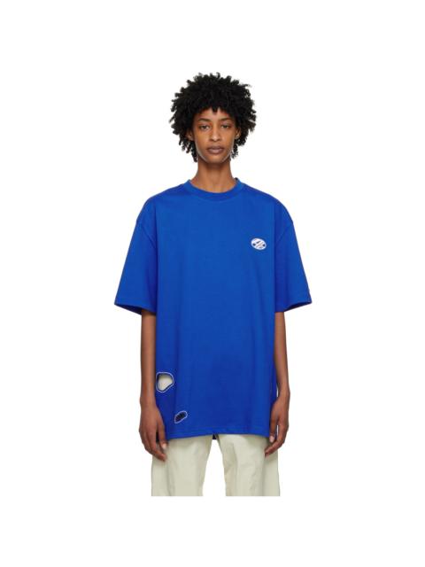 Blue Cutout T-Shirt