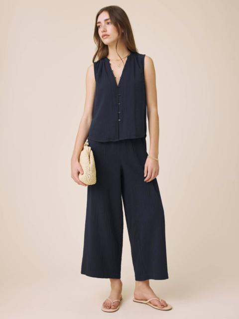 Splendid Ava Gauze Button Tank