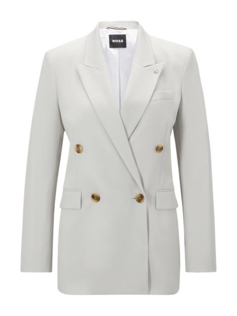 BOSS REGULAR-FIT JACKET IN A HEAVYWEIGHT WOOL BLEND