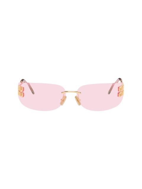 Miu Miu Gold Aube Sunglasses