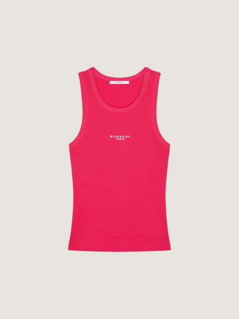 Givenchy SLIM FIT TANK TOP IN COTTON WITH GIVENCHY PARIS PRINT