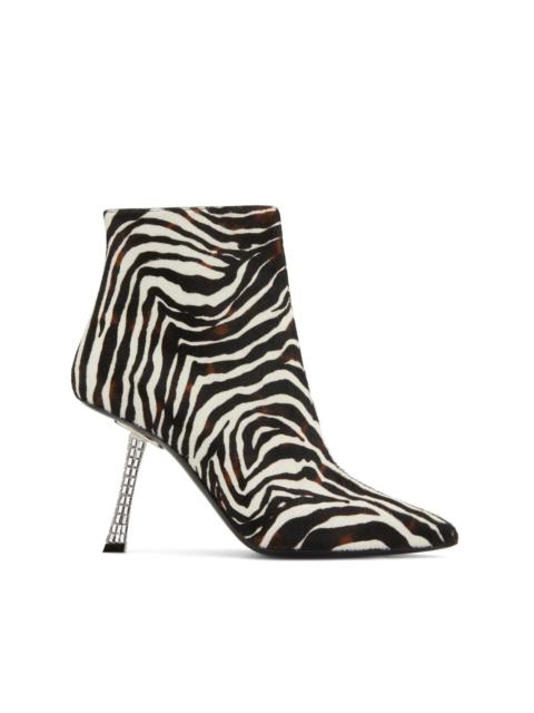 Giuseppe Zanotti Farrah Fancy 95mm zebra-print boots