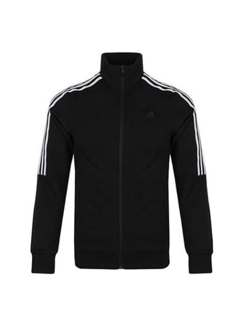 adidas adidas Tt Ft 3S Stand Collar Knit Jacket Black DW4598