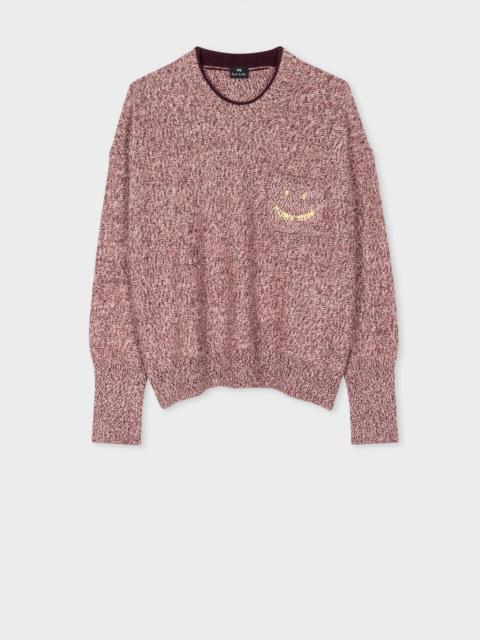 Paul Smith Pink Fleck 'Happy' Sweater