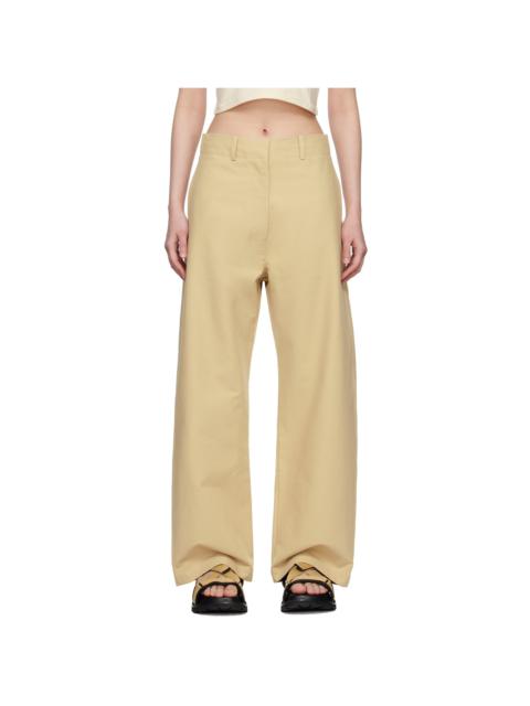 ARCH THE Beige Long Trousers