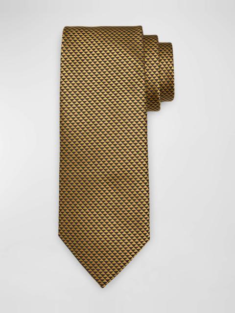 Men's Diamond Woven Silk Tie