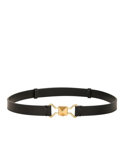 Vlogo Signature Belt In Shiny Calfskin 20mm for Woman in Rouge Pur