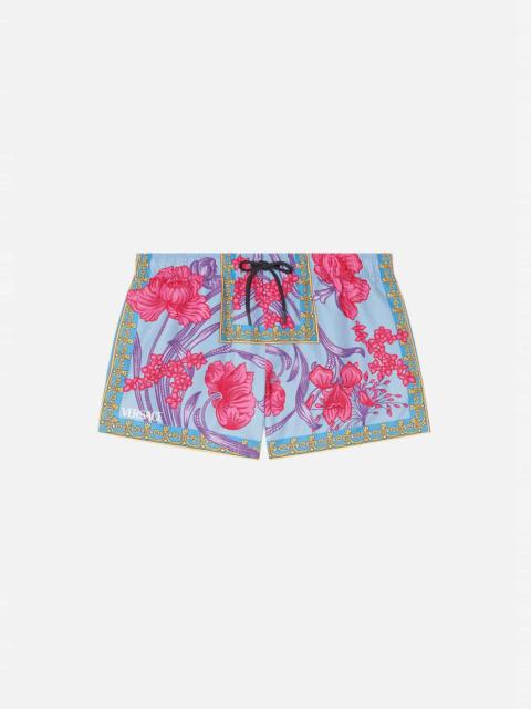 VERSACE Acid Bouquet Swim Shorts