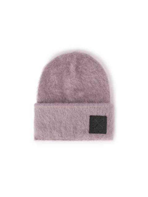 Off-White Arrow Patch Mohair Beanie Lilac Cobalt