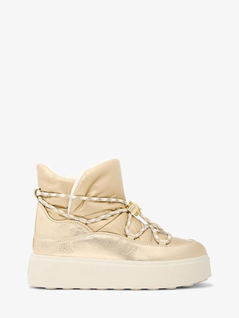 MICHAEL KORS Romey Metallic Lace-Up Boot