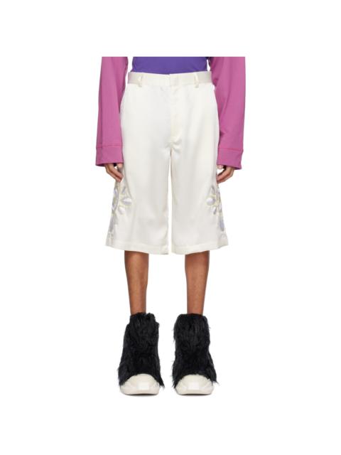 BLUEMARBLE Off-White Embroidered Shorts