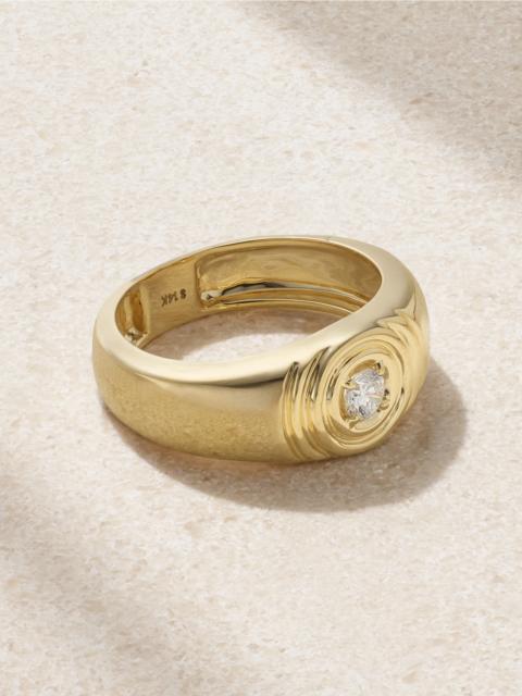 STONE AND STRAND Silvia 14-karat Gold Diamond Ring