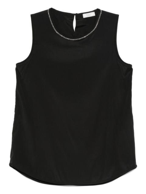 PESERICO embellished sleeveless top
