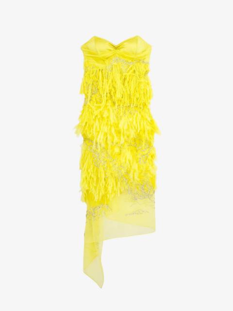 Alexander McQueen Shredded Embroidery Dress