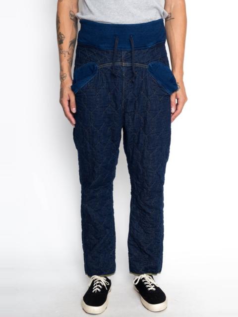 Kapital Denim x Waffle Quilting SAROUEL NOUVELLE Pants - Indigo