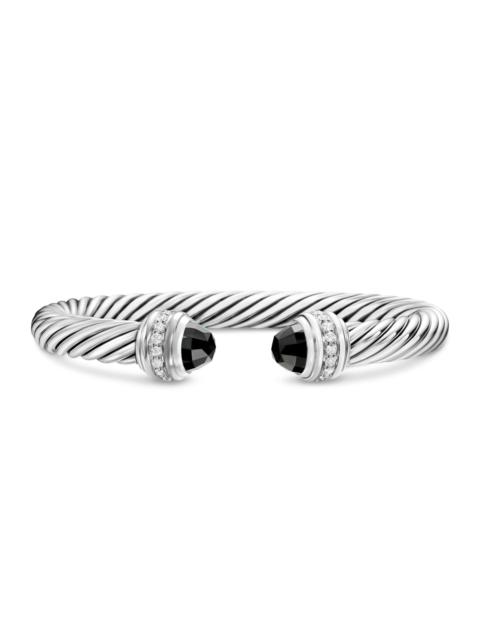 DAVID YURMAN Women's Classic Cable Bracelet in Sterling Silver - Black Onyx