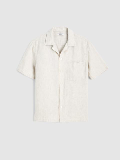 Madewell Short-Sleeve Camp Shirt in Linen