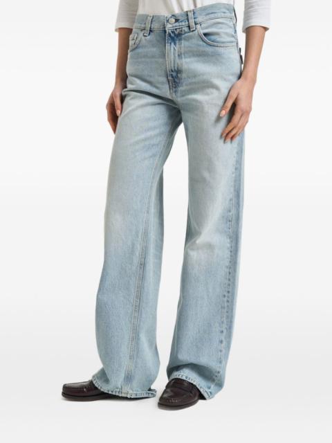 HAIKURE whiskering-effect jeans