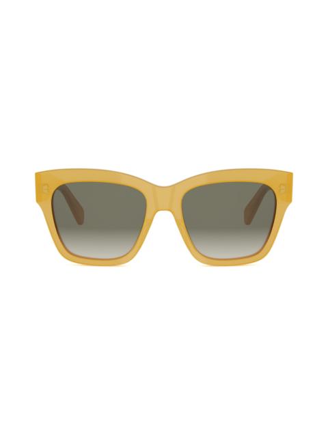 CELINE Women's 55MM Square Sunglasses - Yellow Grey