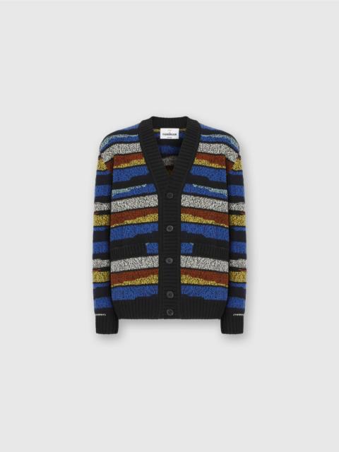 Missoni The cardigan in pure wool with inlay