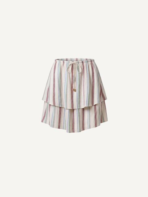 Cleobella LENORE MINI SKIRT | IVORY MULTI