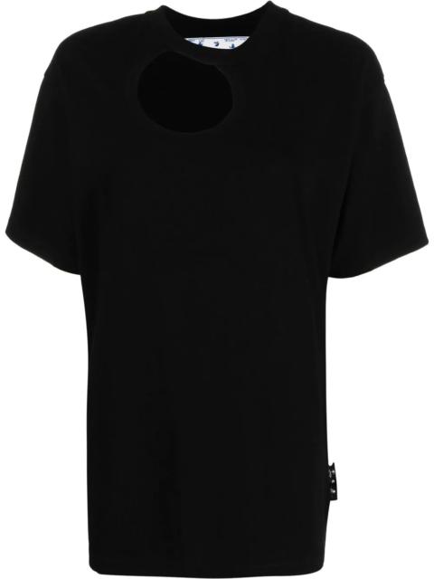 Off-White cut-out cotton T-shirt