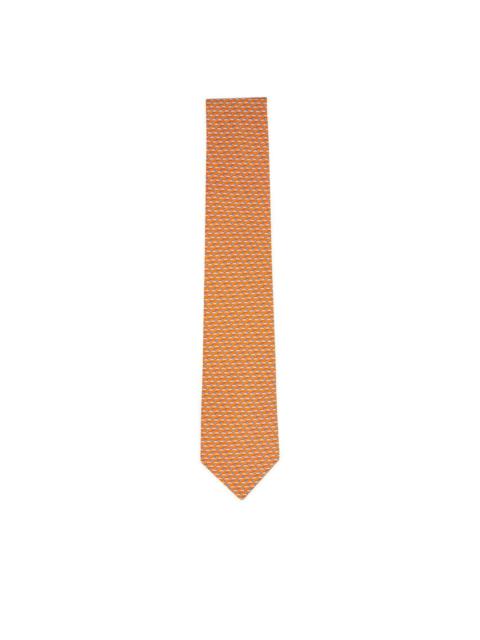 FERRAGAMO patterned silk tie