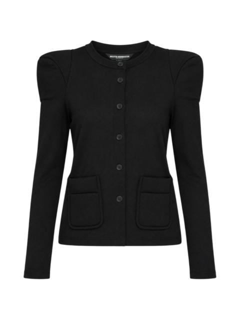MELITTA BAUMEISTER puff-shoulder button-up cardigan