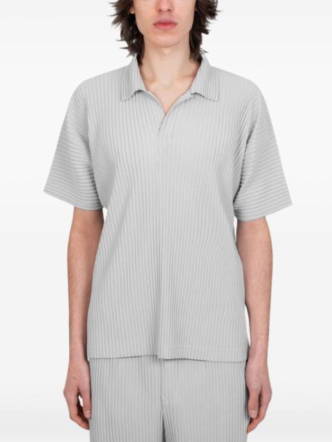 ISSEY MIYAKE pleated polo shirt