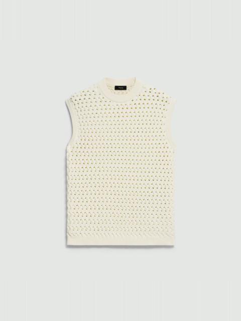 Sweater Vest in Rounded Cotton