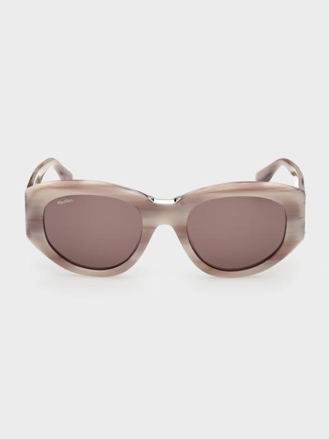 Max Mara 52MM Oval Sunglasses