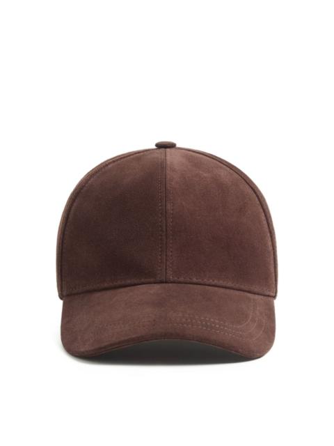 Valentino Suede leather baseball cap