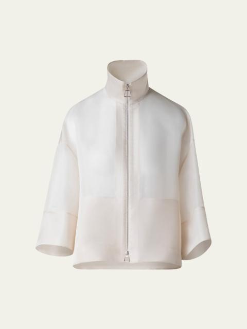 AKRIS Philia Panama Silk Jacket