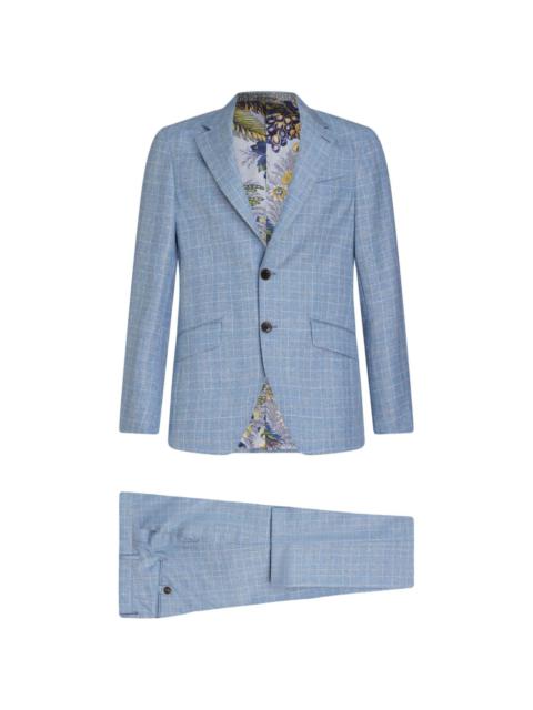 Etro checked single-breasted suit